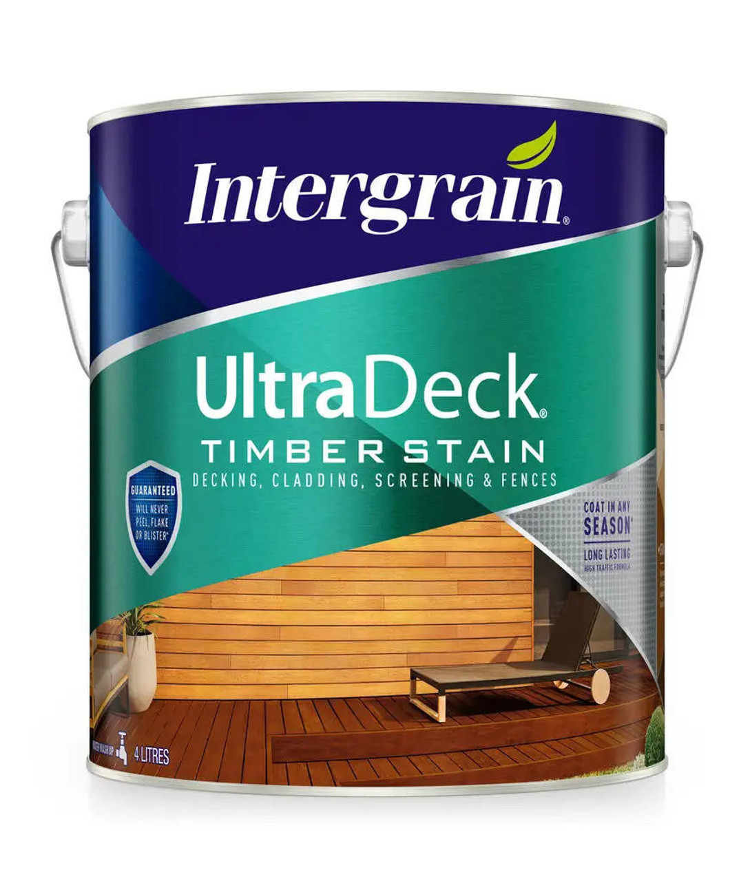 Intergrain Ultradeck Timber Stain Charcoal 4L