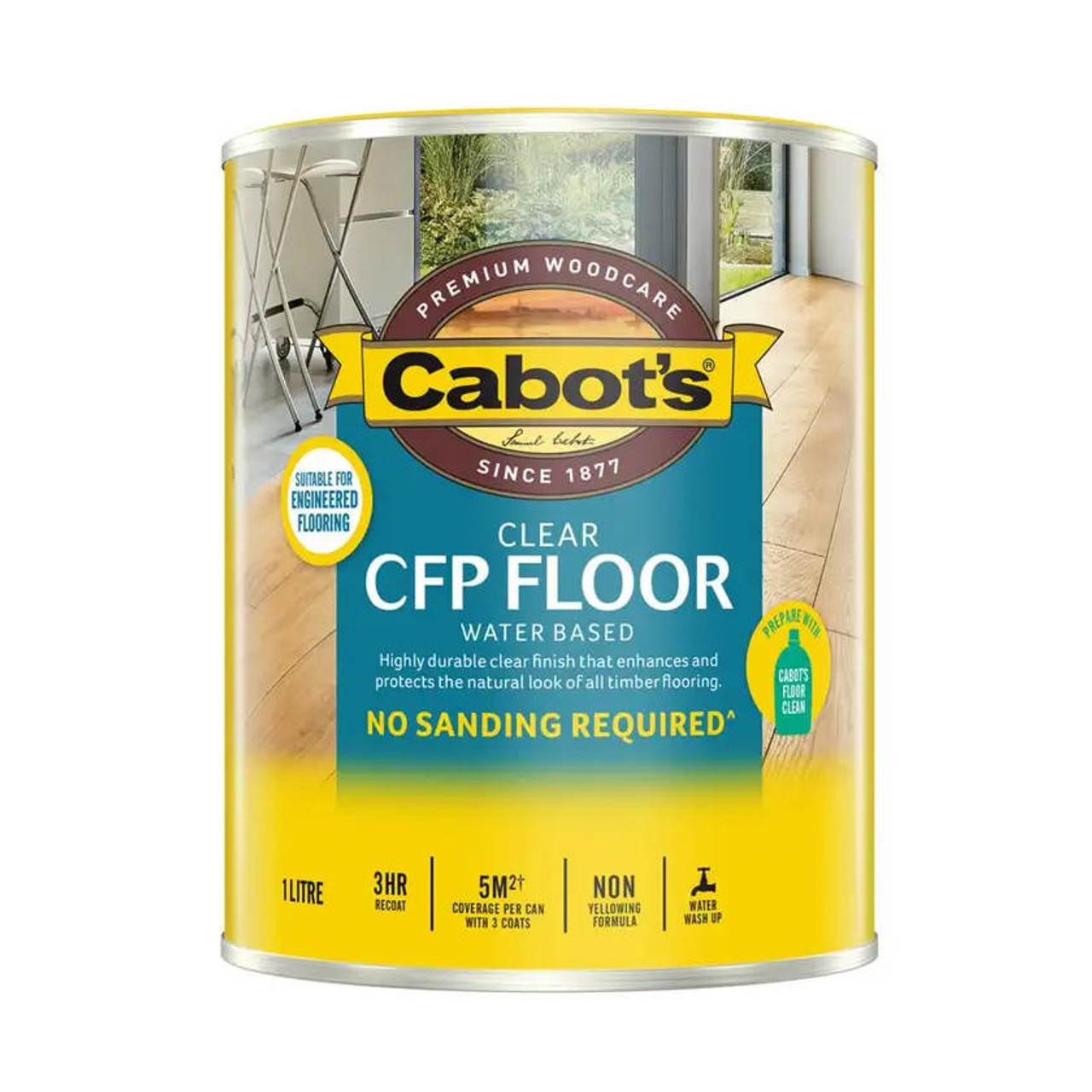 Cabots CFP Floor Matt 1L W/B