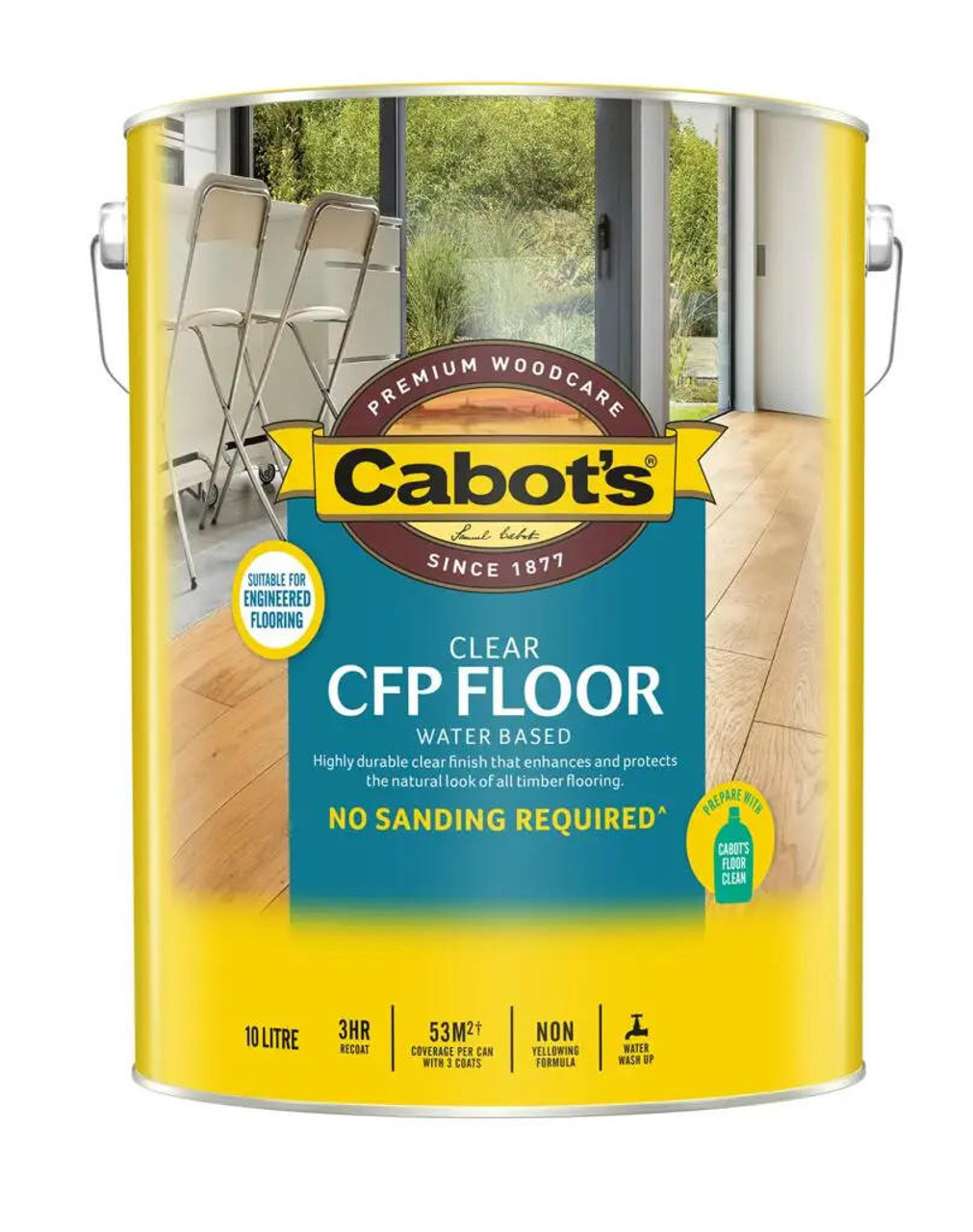 Cabots CFP Floor Satin 10L W/B