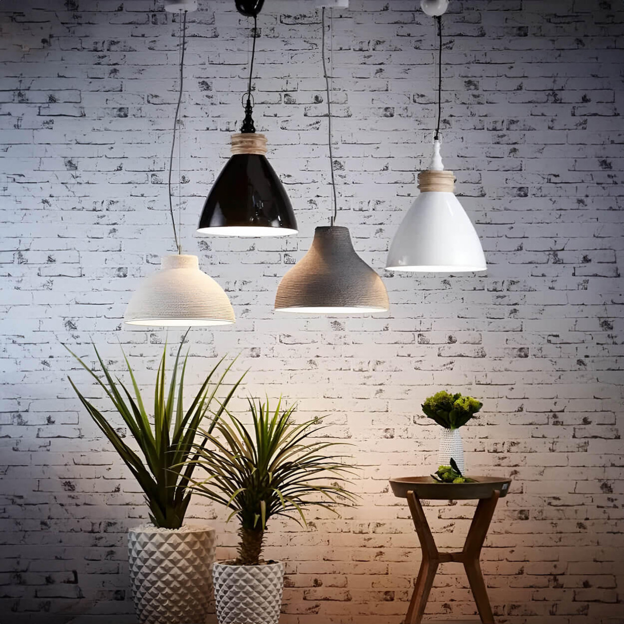  Emac & Lawton Sardinia Ceiling Pendant White 