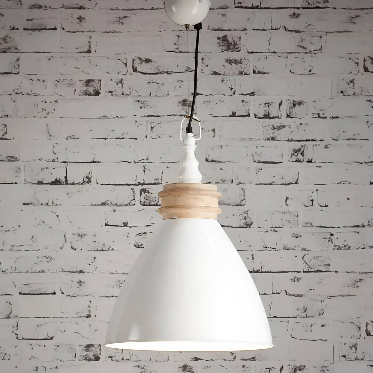  Emac & Lawton Sardinia Ceiling Pendant White 