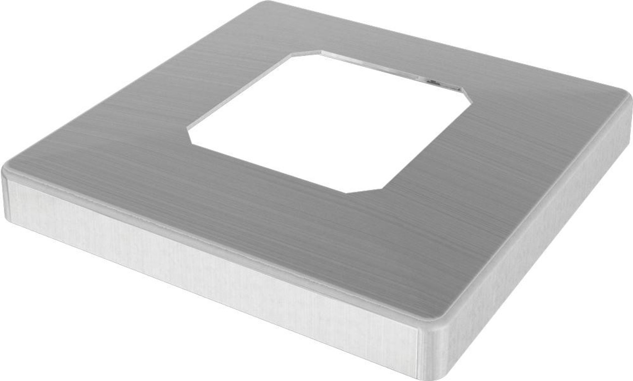 Madrid Square Bolt Down Slimline Cover Plate Satin Finish