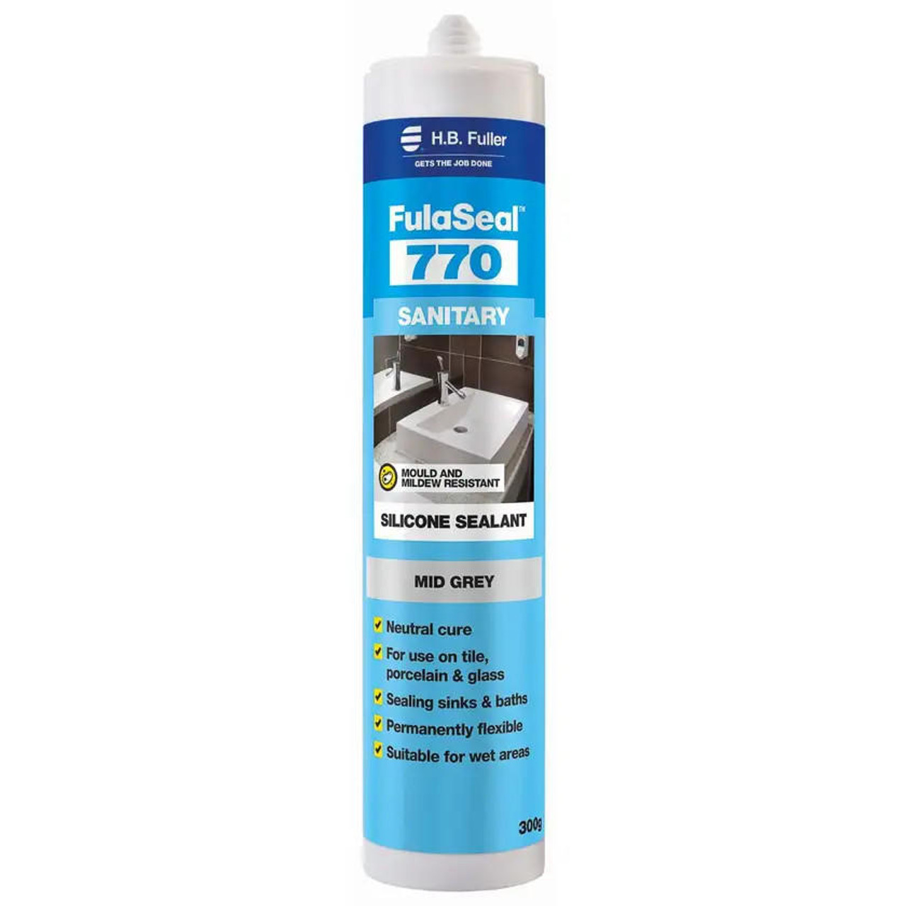 H.B. Fuller Fulaseal 770 Sanitary Sealant 300g MID GREY