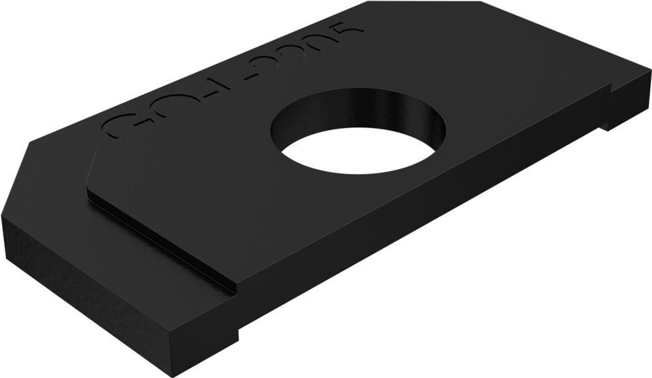 Madrid Face Mount Spigot 3mm Stackable Packer Black Finish SS2205