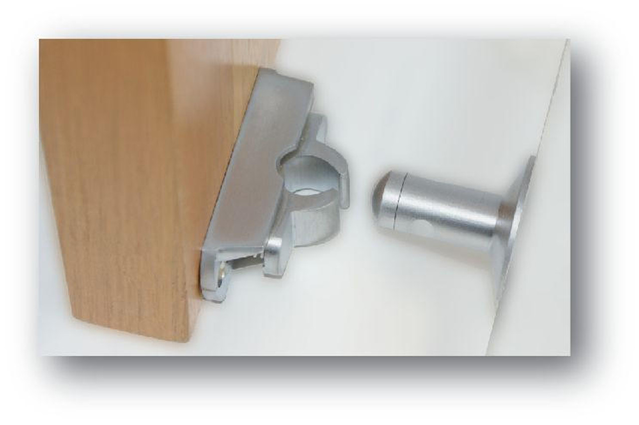 Austyle 43321 Wall Mount Door Stop Catch - Satin Chrome