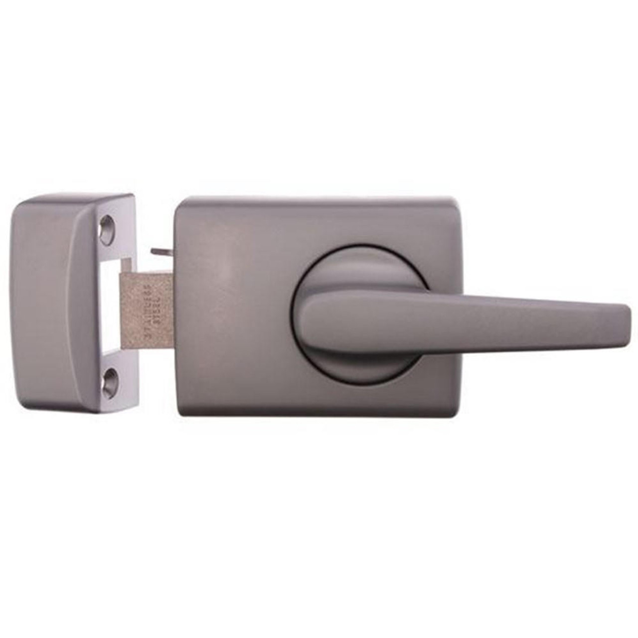 Lockwood 002-3L1SP Single Cylinder Deadlatch Lever Metal Frame - Satin Pearl