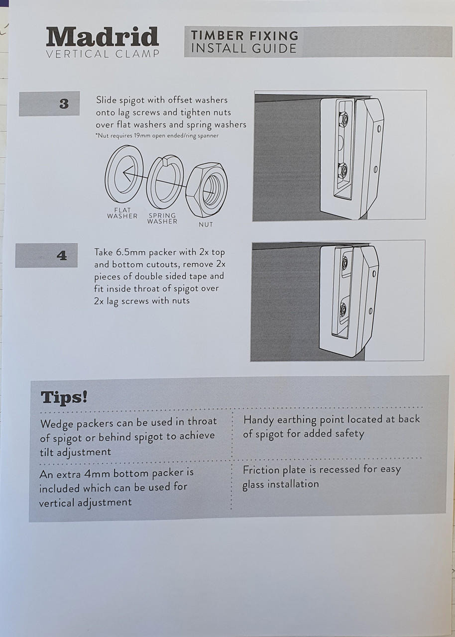 Madrid Timber Fixing Kit