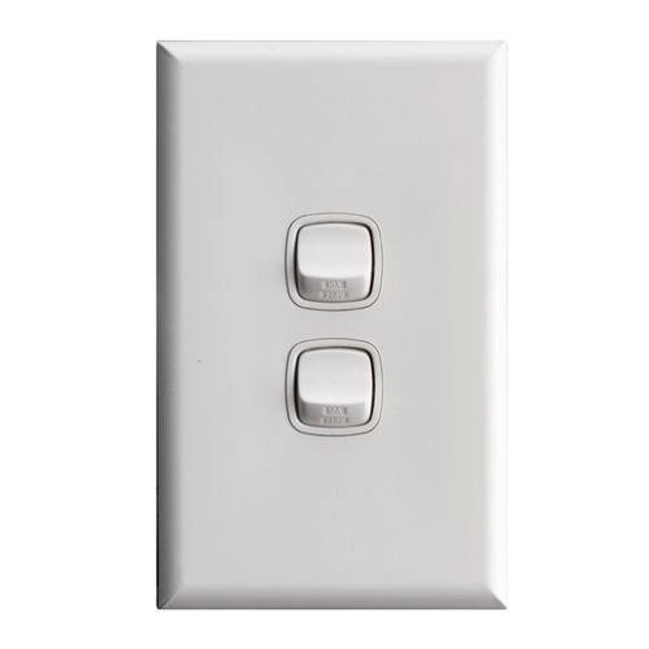 hpm HPM EXCEL 2 Gang Wall Switch