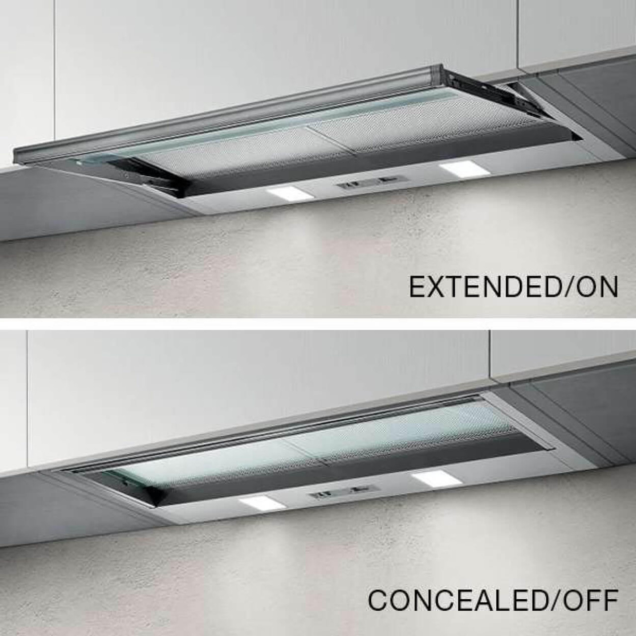  Kleenmaid Concealed Slide Out Rangehood 60cm 