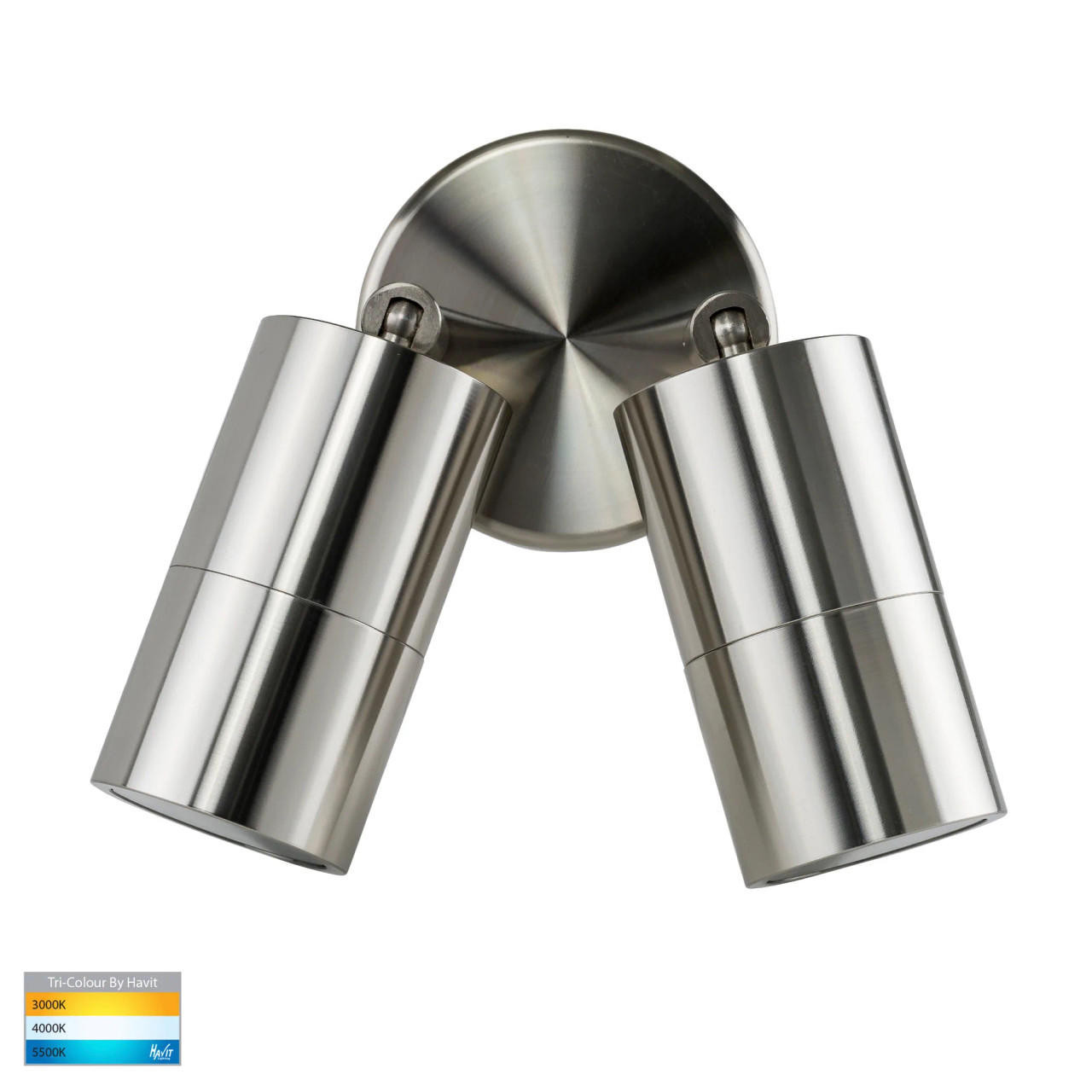HAVIT TIVAH STAINLESS STEEL DOUBLE ADJ SPOT HV1307GU10T