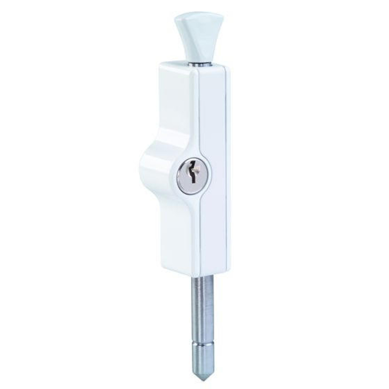 Whitco W2206116 Lockable Patio Bolt - White