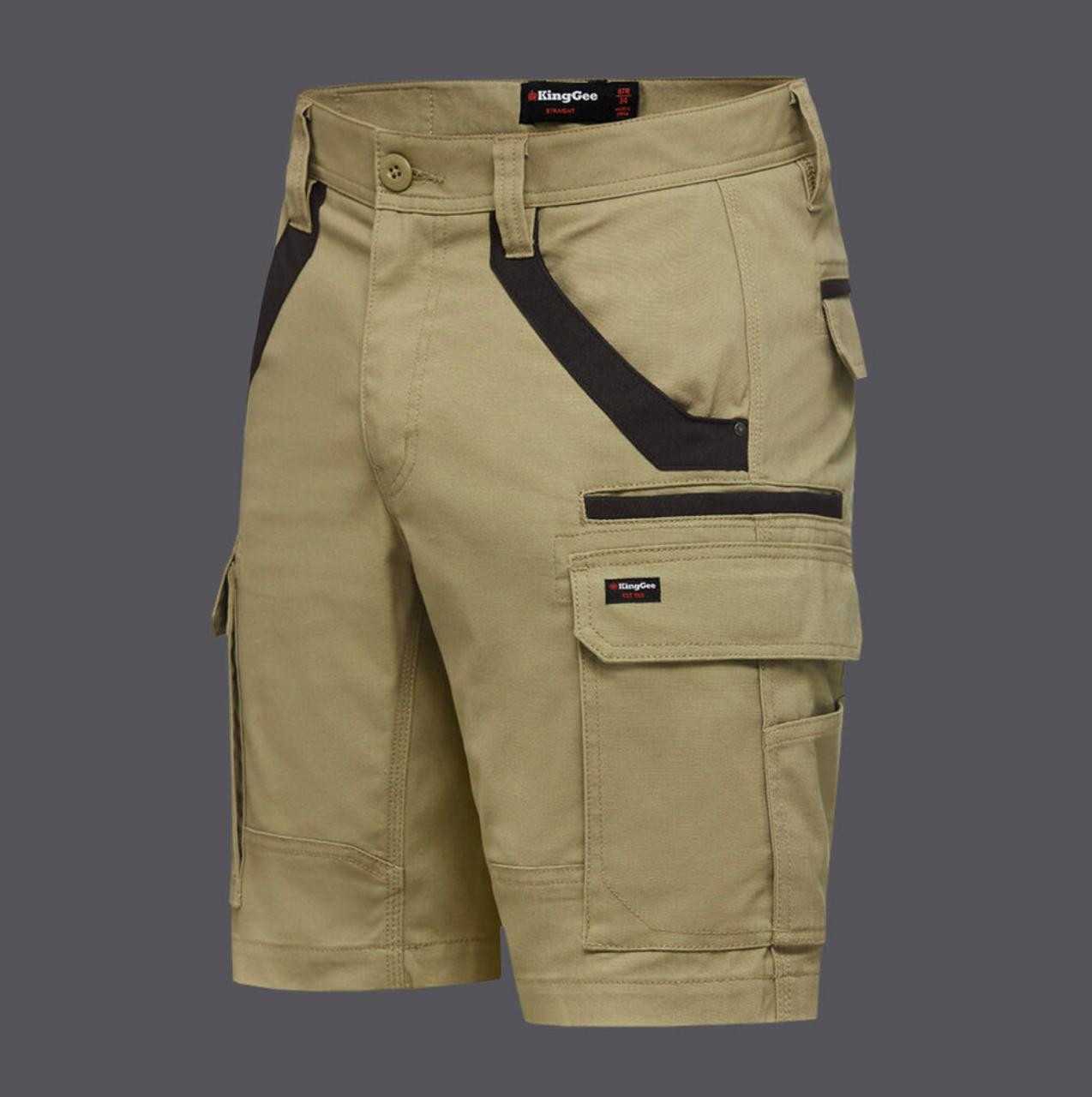 Kinggee King Gee Shorts Utility Cargo Khaki K69870