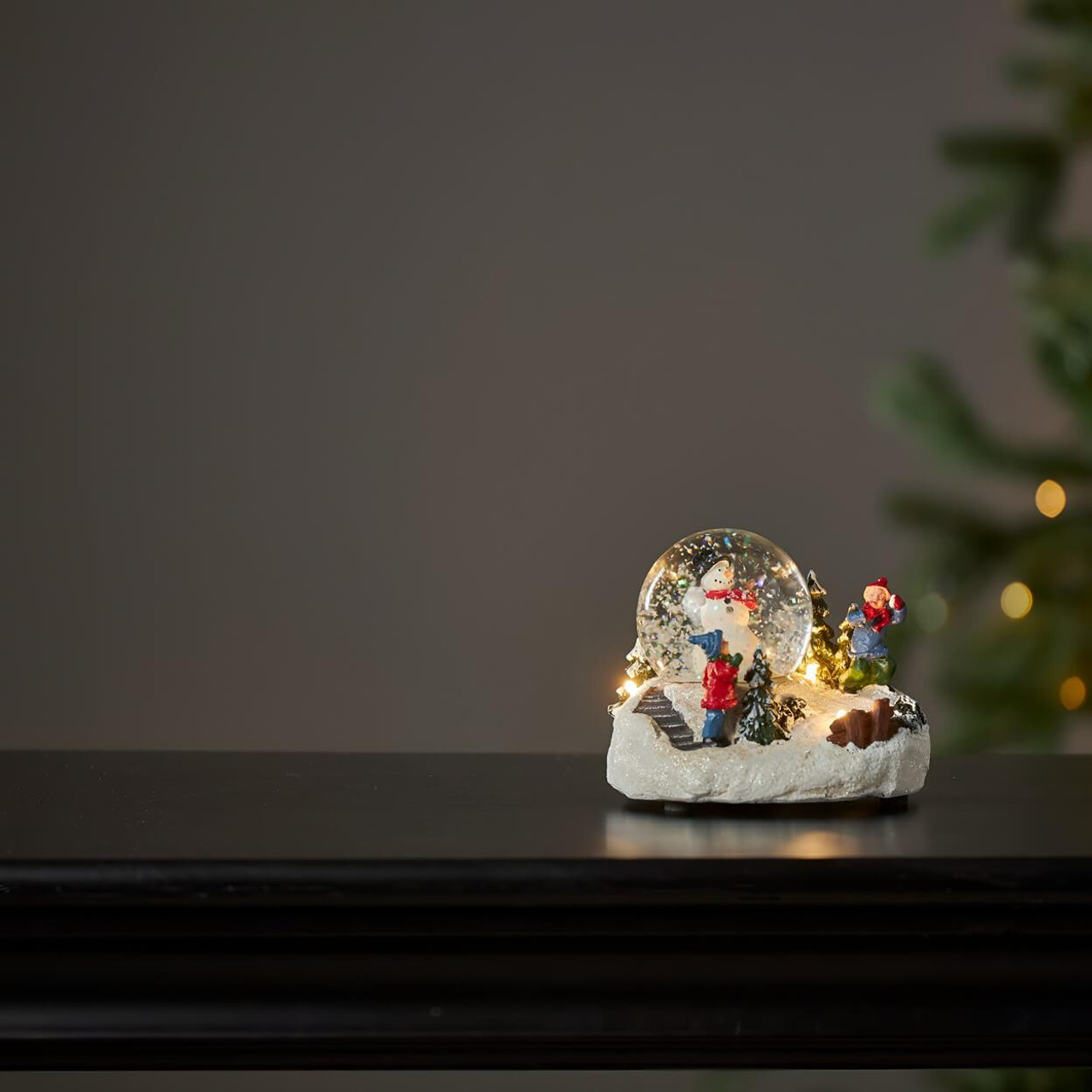  Eglo Christmas Winterville Snowman Snow Globe Coloured 