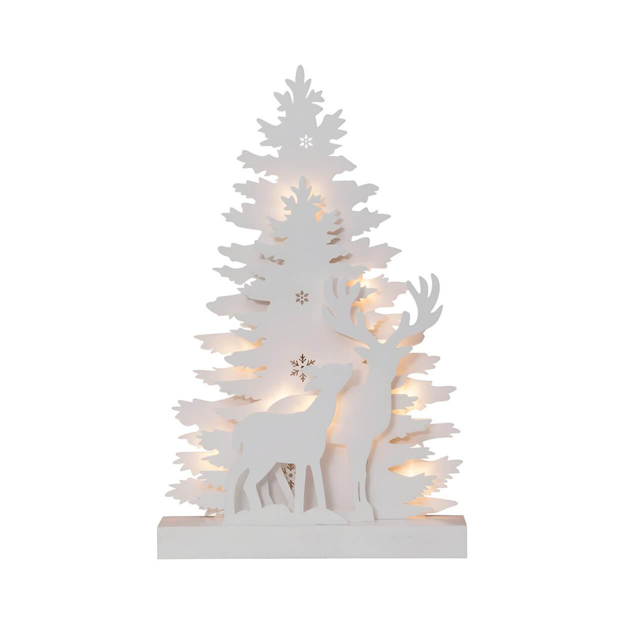  Eglo Christmas Fauna Tree/Reindeer Decoration White 