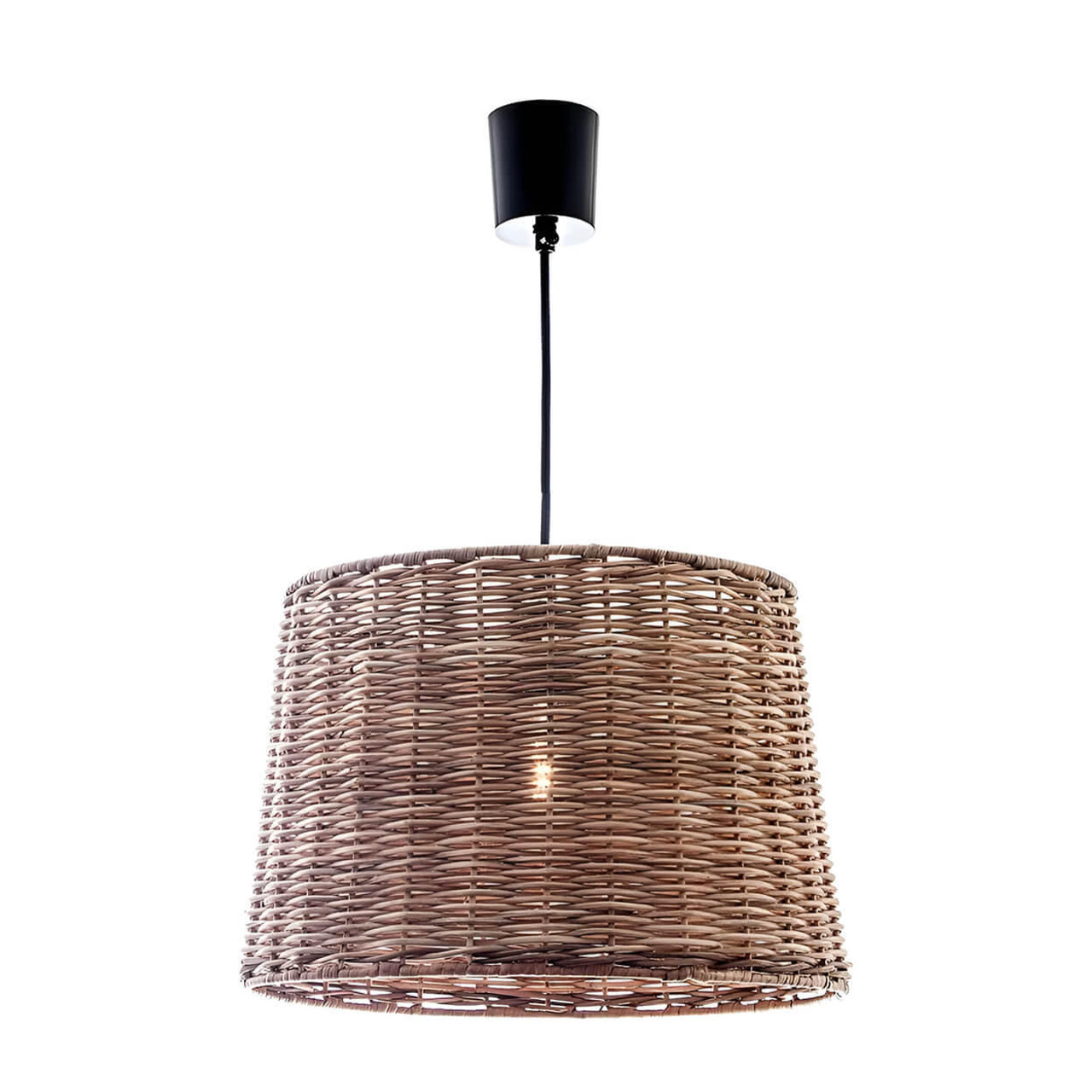  Emac & Lawton Rattan Round Ceiling Pendant Large Natural 