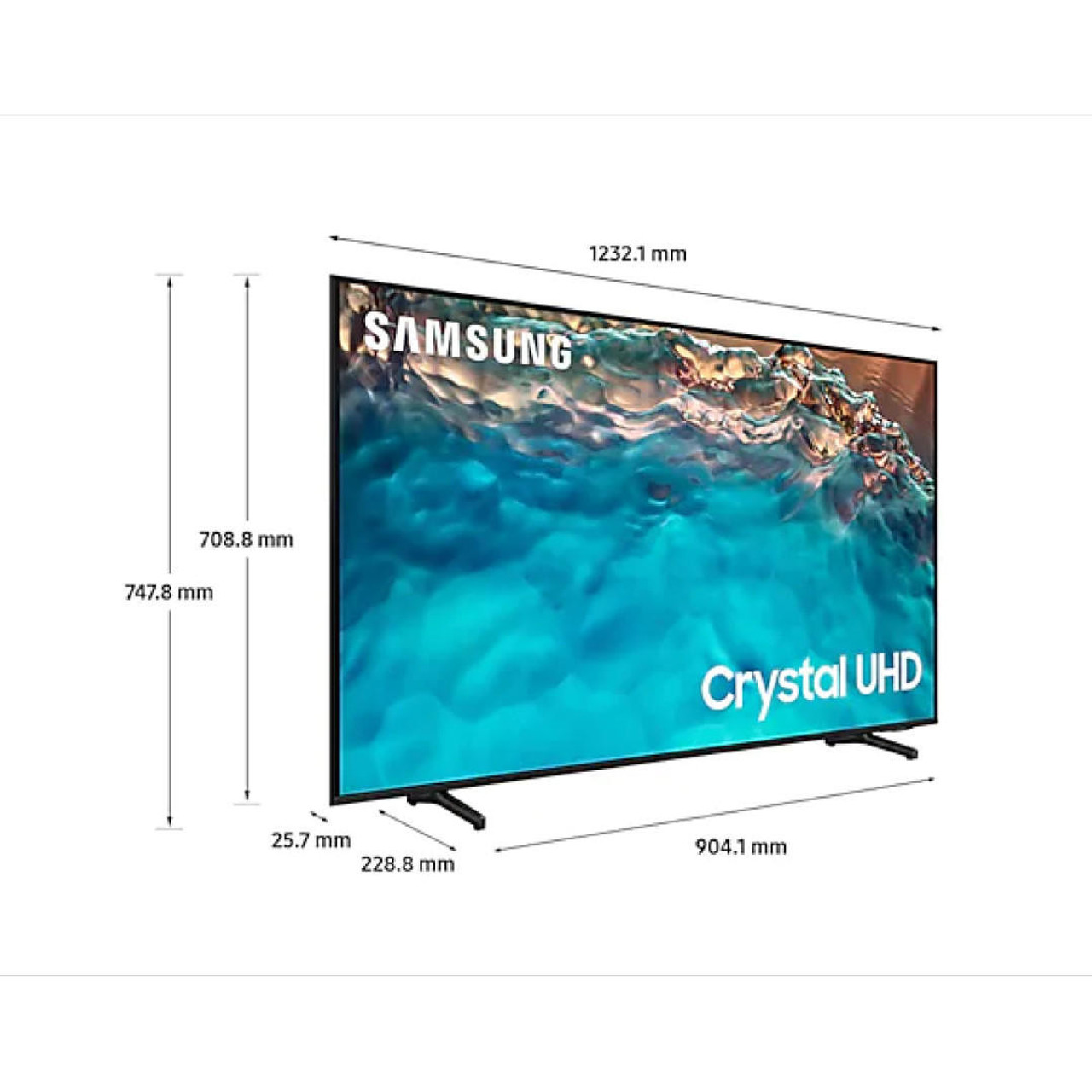Samsung 55" BU8000 Crystal UHD 4K Smart TV (2022) UA55BU8000WXXY