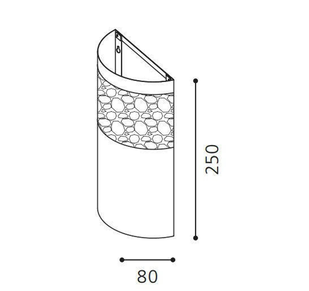 Eglo Carmelia Wall Bracket E14 60W Steel & White 91416