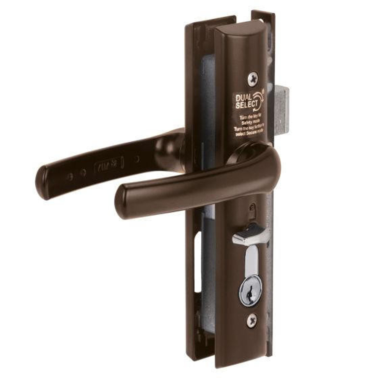 Yale Quattro Hinged Security Door Lock Brown - Y8104BRNDP