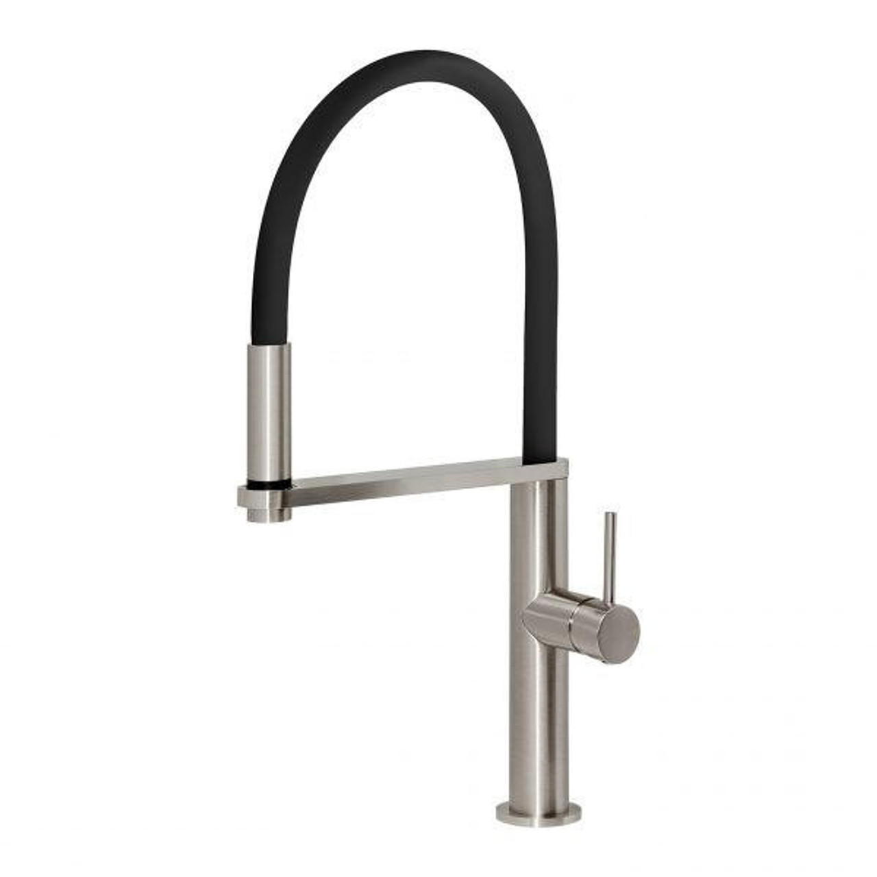 Phoenix Tapware Phoenix Blix Flexible Hose Sink Mixer 200mm Round (Brushed Nickel) 10473100BN