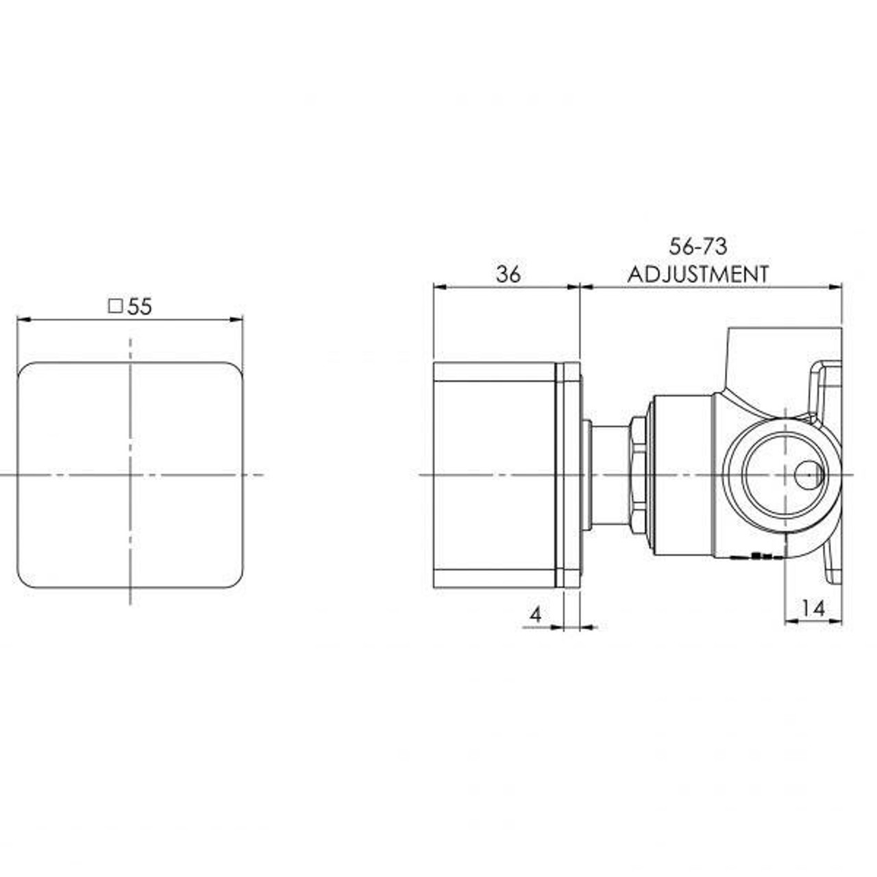 Phoenix Tapware Phoenix Alia Shower/Wall Mixer (Chrome) 110-7800-00