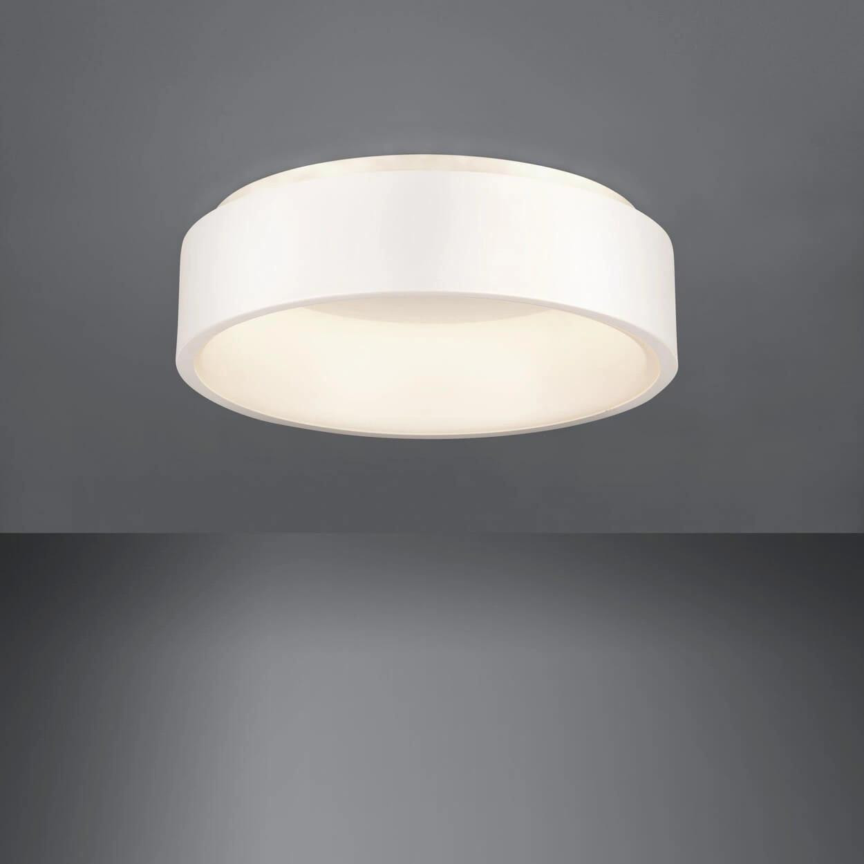  Eglo Marghera 1 White Ceiling Light with Opal Glass Shade 