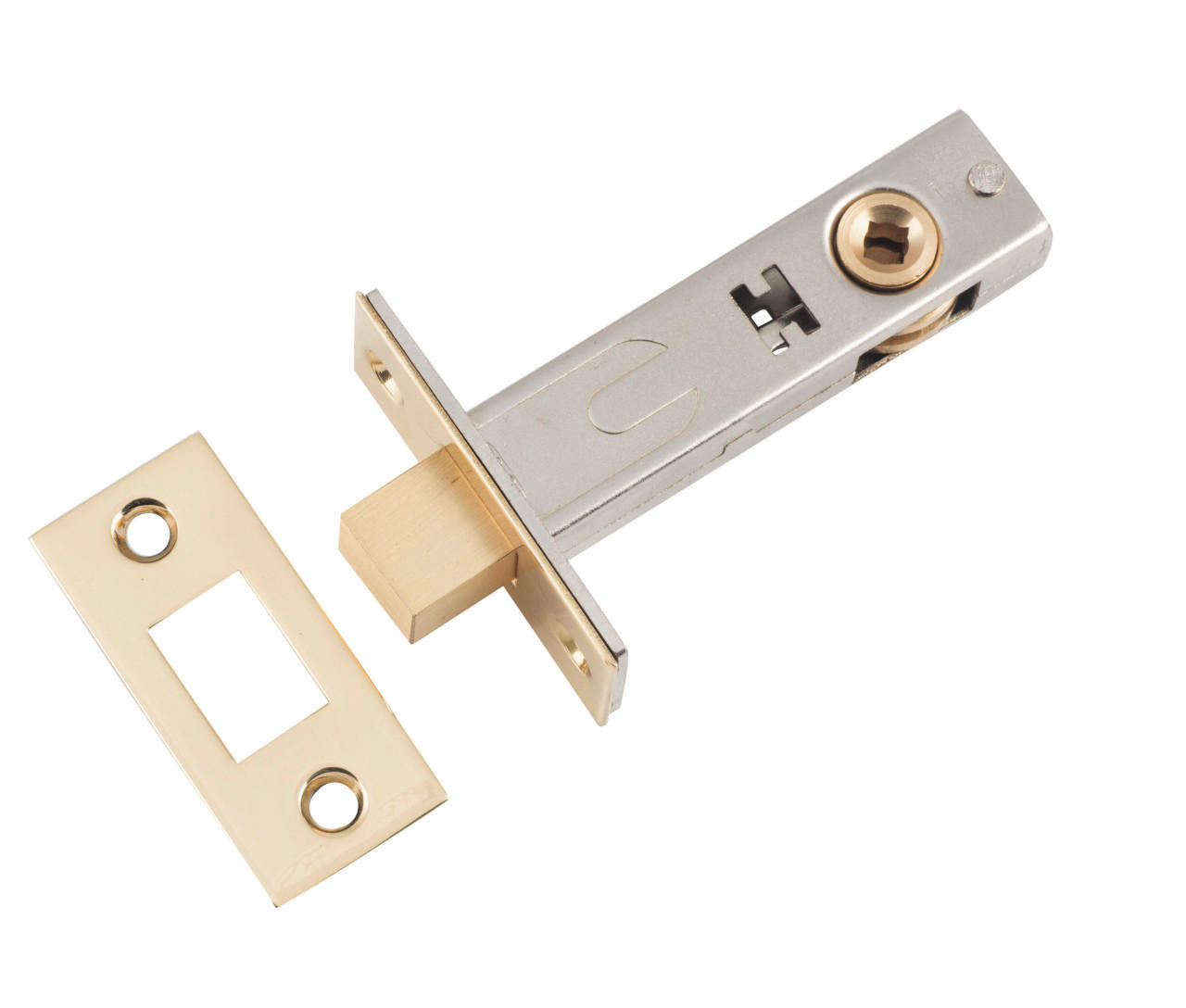 Tradco Privacy Bolt Polished Brass 60mm - 9589
