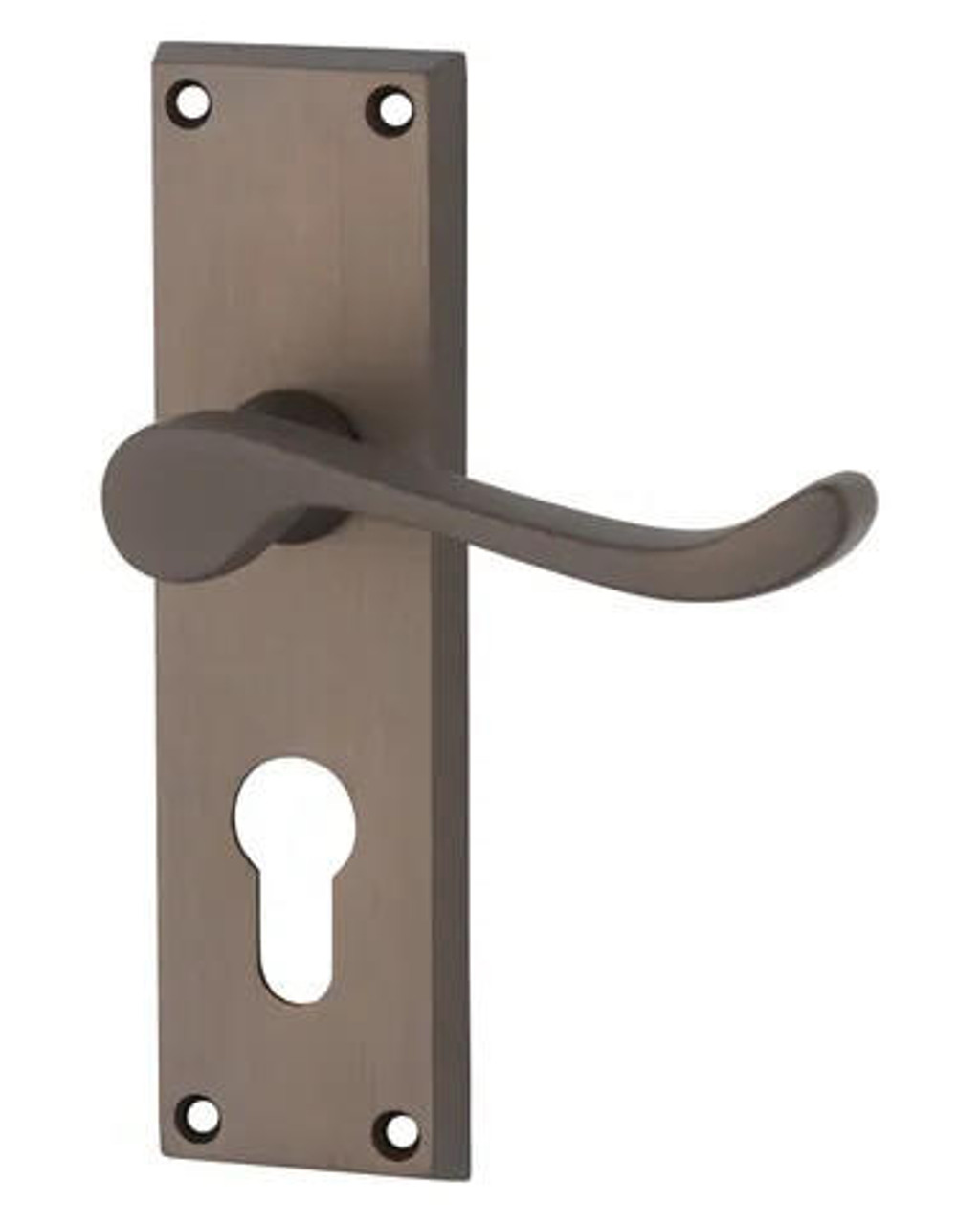 Pavtom 7304 Scroll Lever On Euro Plate - Florentine Bronze