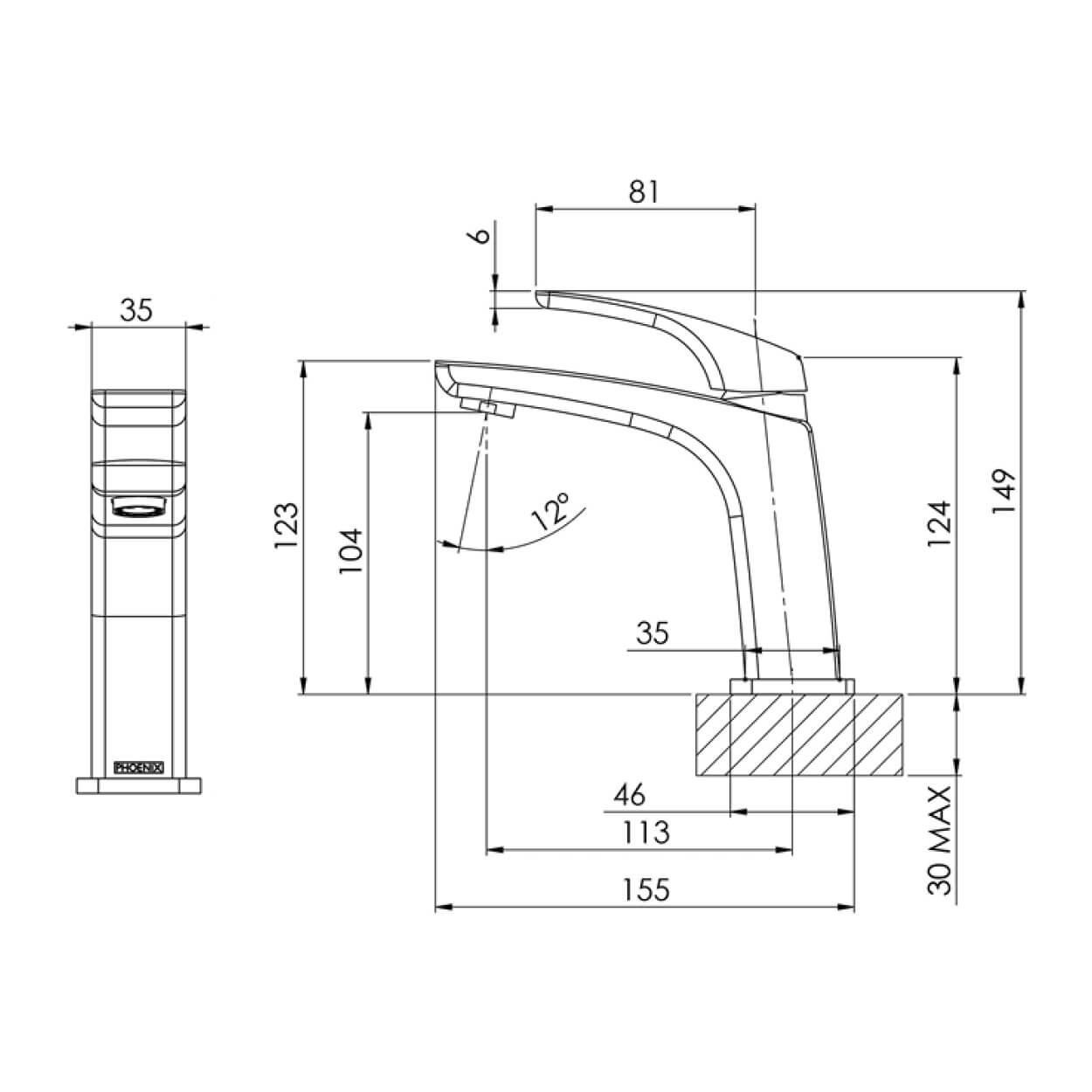 Phoenix Tapware Phoenix Rush Basin Mixer 