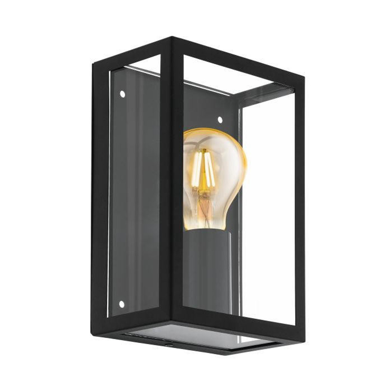 Eglo ALAMONTE 1 LIGHT BLACK EXTERIOR WALL LIGHT EG