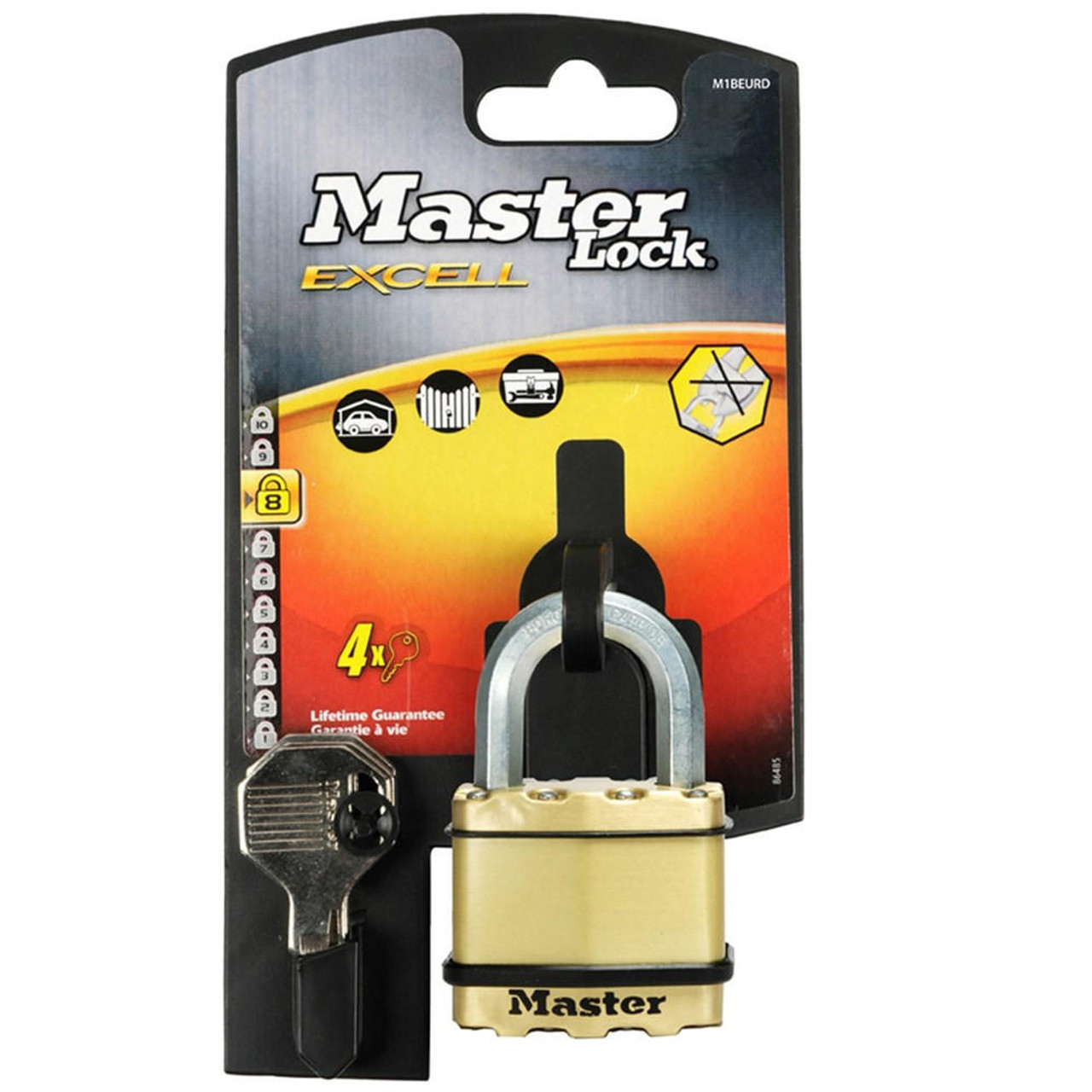 Master Lock Master Excell Padlock 24mm Shackel - M1BDAU