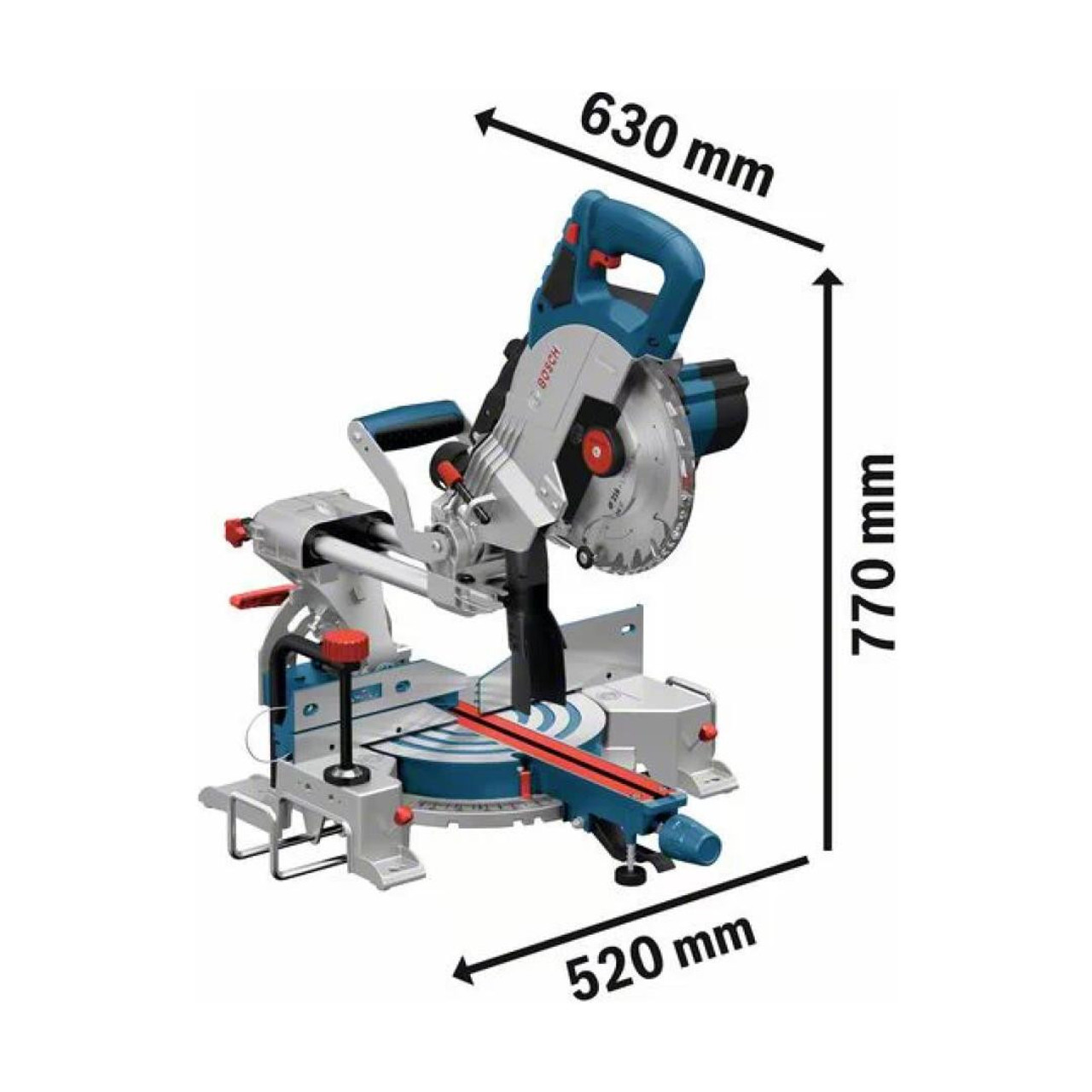 Bosch Power Tools Bosch Biturbo Brushless Cordless 216mm Mitre Saw GCM 18V-216 0601B41040