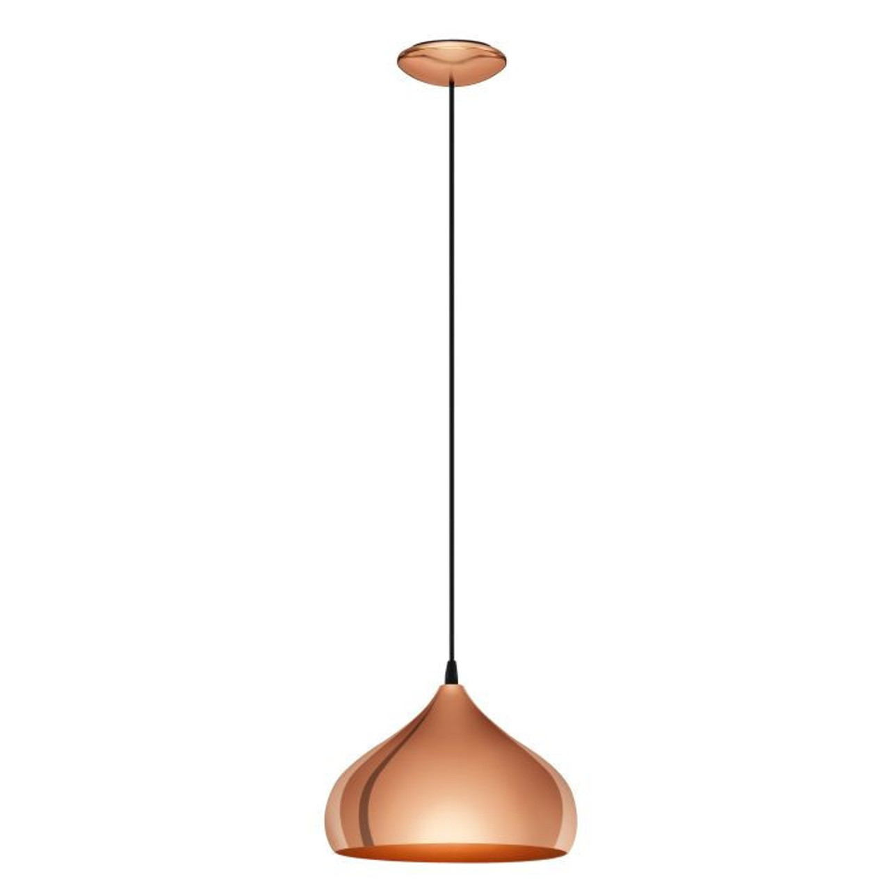 HAPTON COPPER LOOK DOME PENDANT 49449