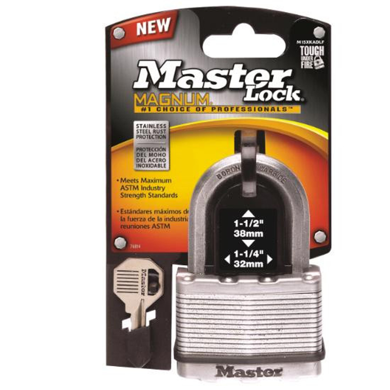 Master Lock Master Magnum Padlock 38mm Shackle - M15DLF