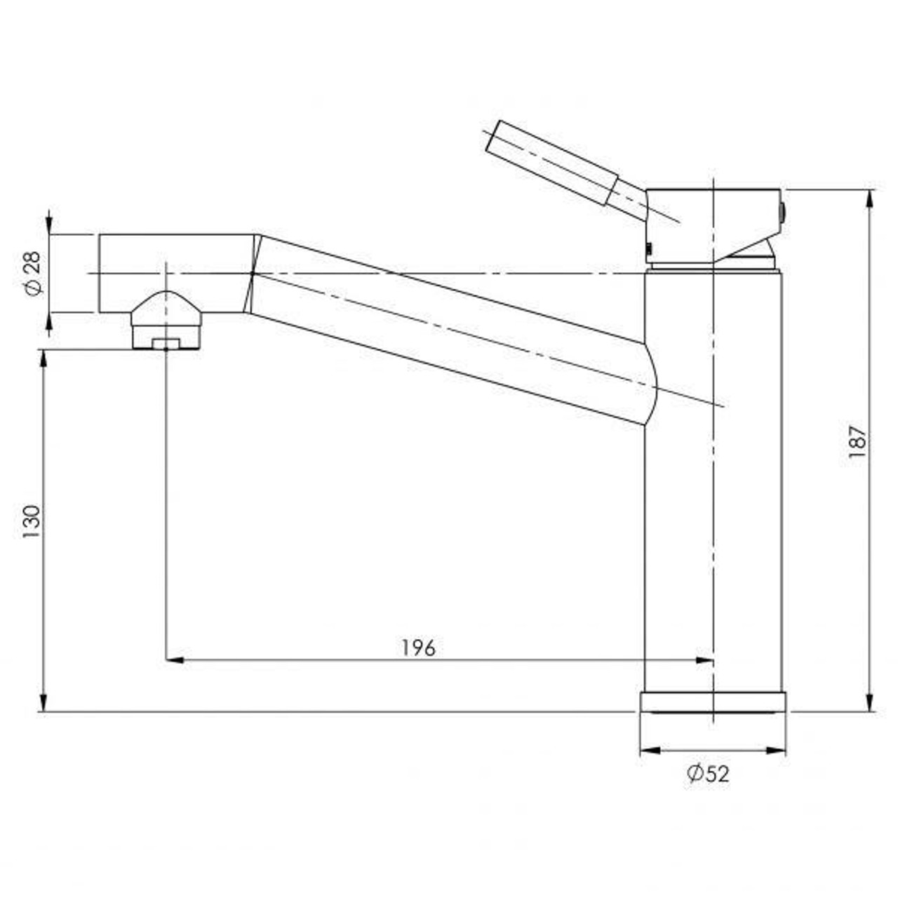 Phoenix Tapware Phoenix Vivid Sink Mixer 200mm (Chrome) V730 CHR