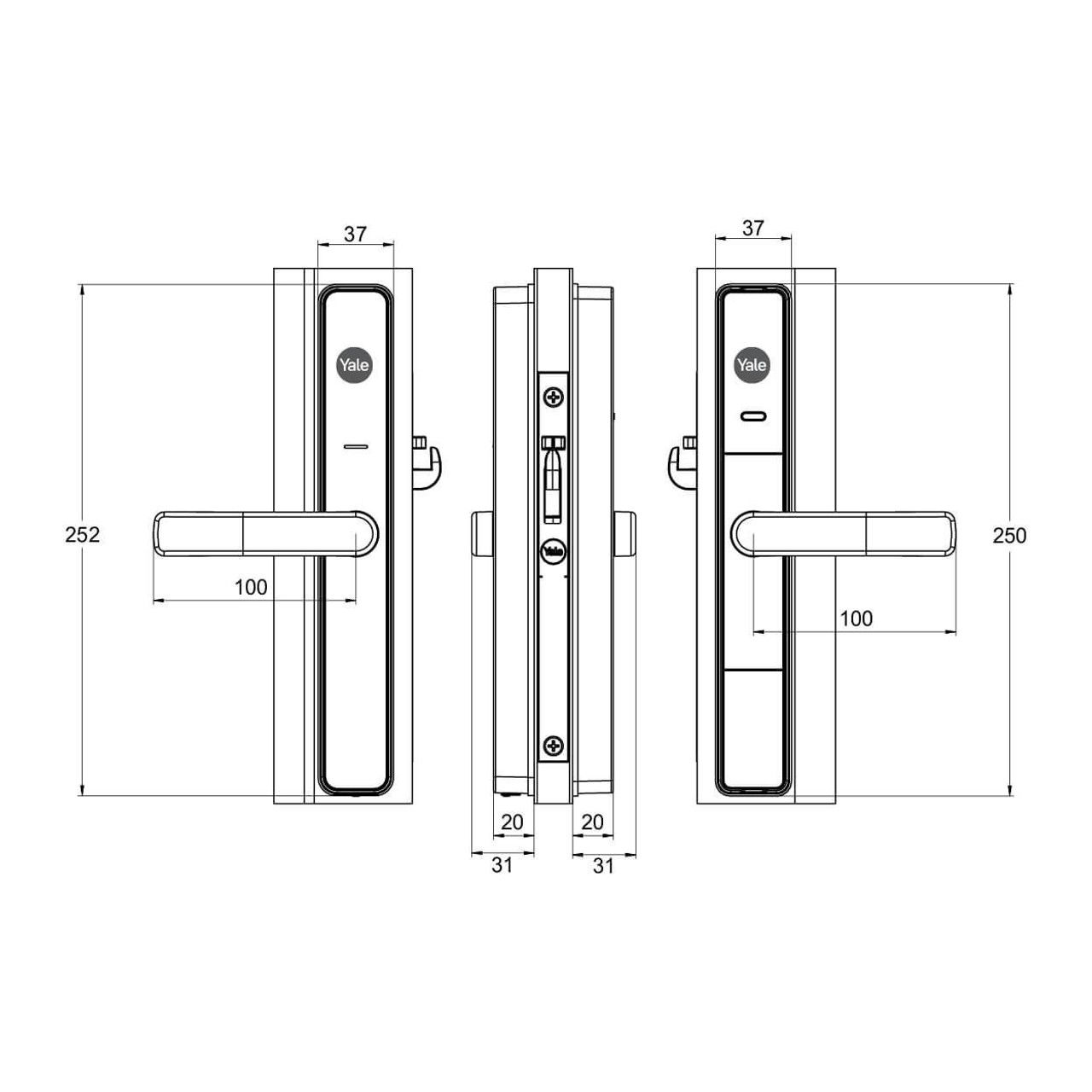  Yale Unity Smart Security Screen Door Lock - Award-Winning Digital Deadbolt with App Control 