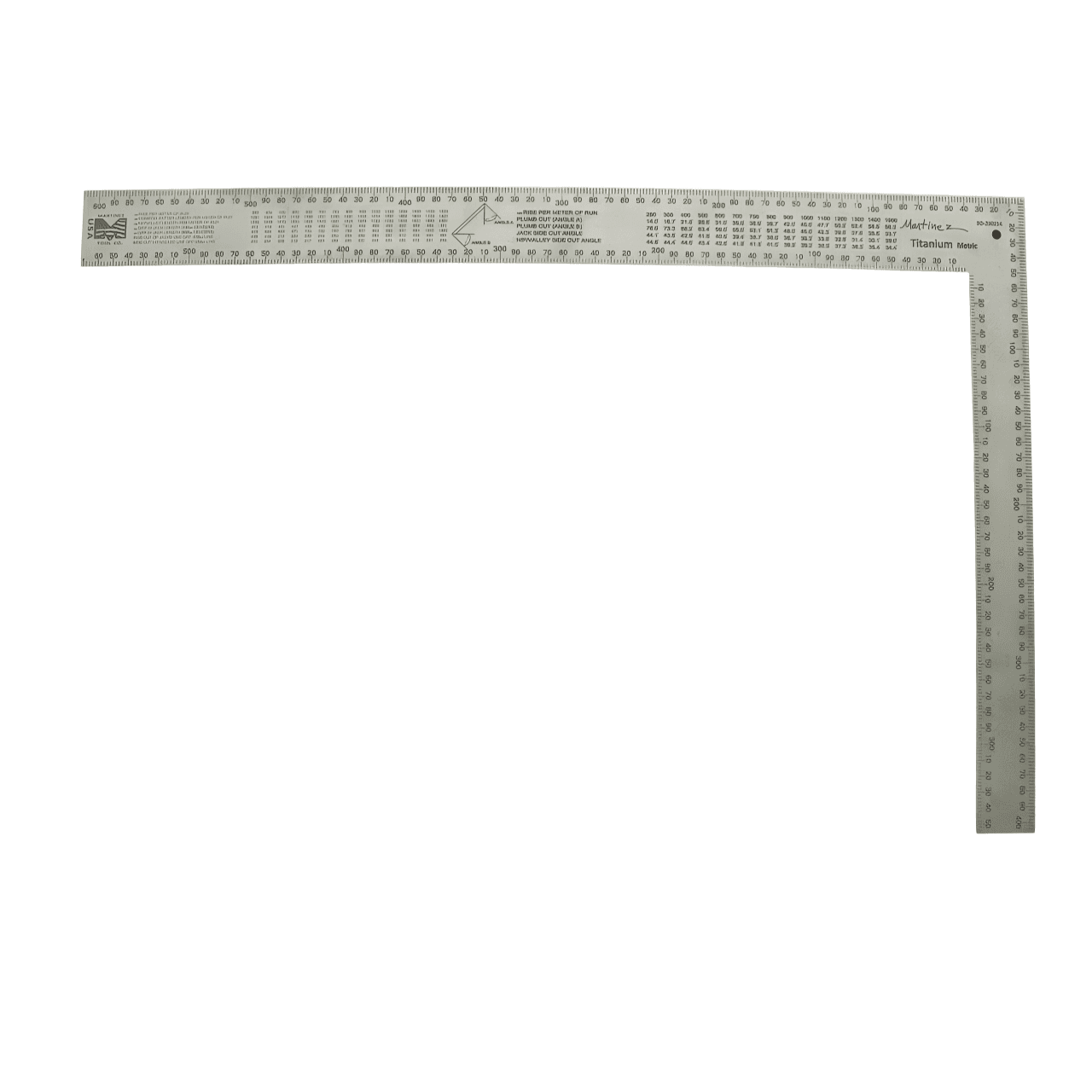 Martinez Tools Martinez Titanium Framing Square Metric 