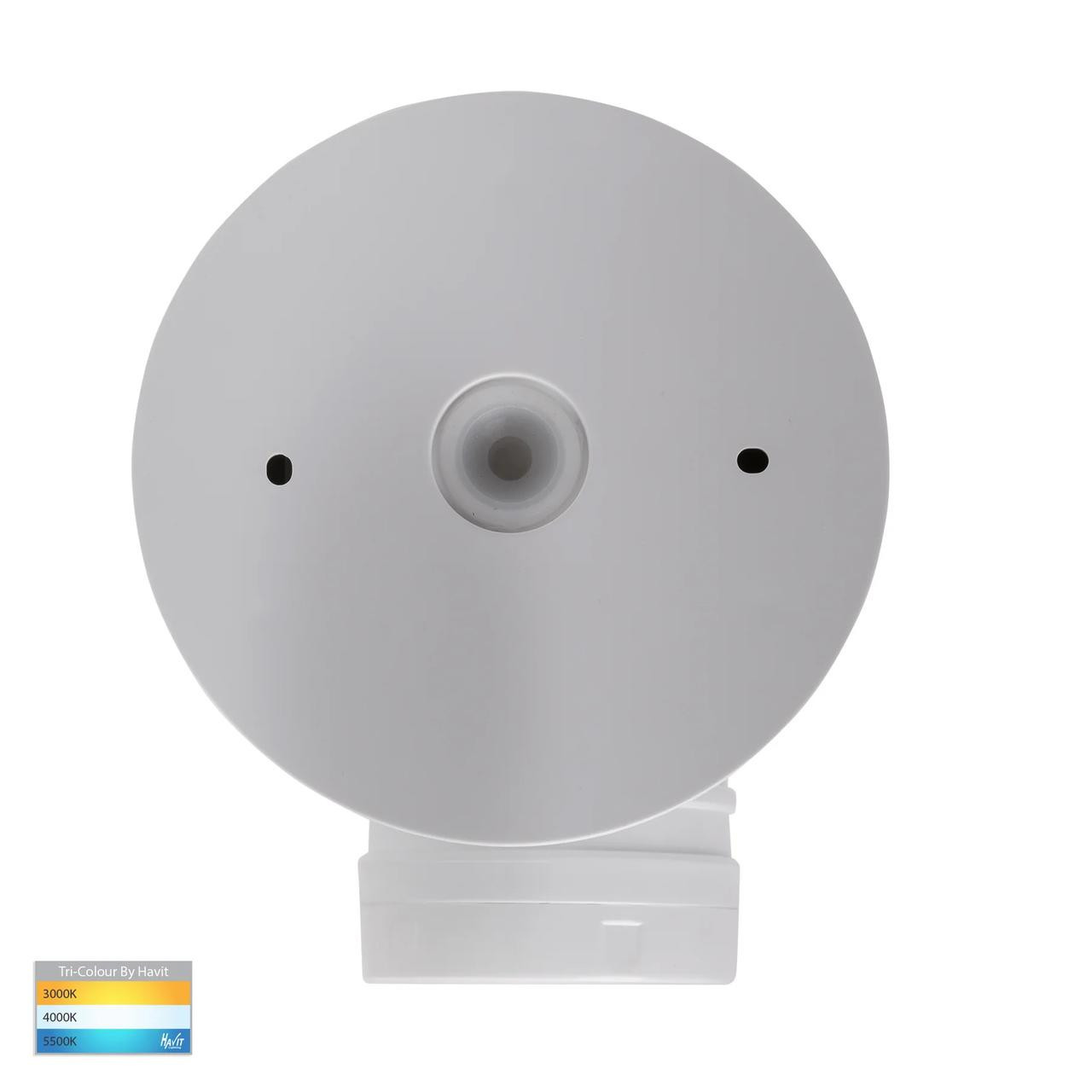 Havit Lighting Focus Polycarbonate White Single Adjustable Spot Light With Sensor HV3792T-WHT