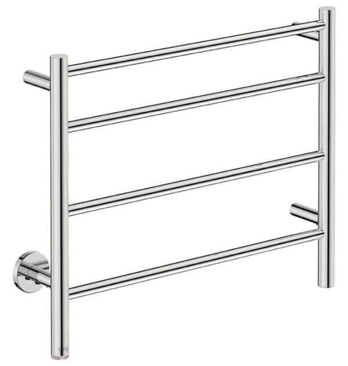 357017 Bathroom Butler Natural 4 Bar 650mm Straight Heated Towel Rail with PTSelect Switch Polished Stainless Steel NAT04231-PTS-POLS