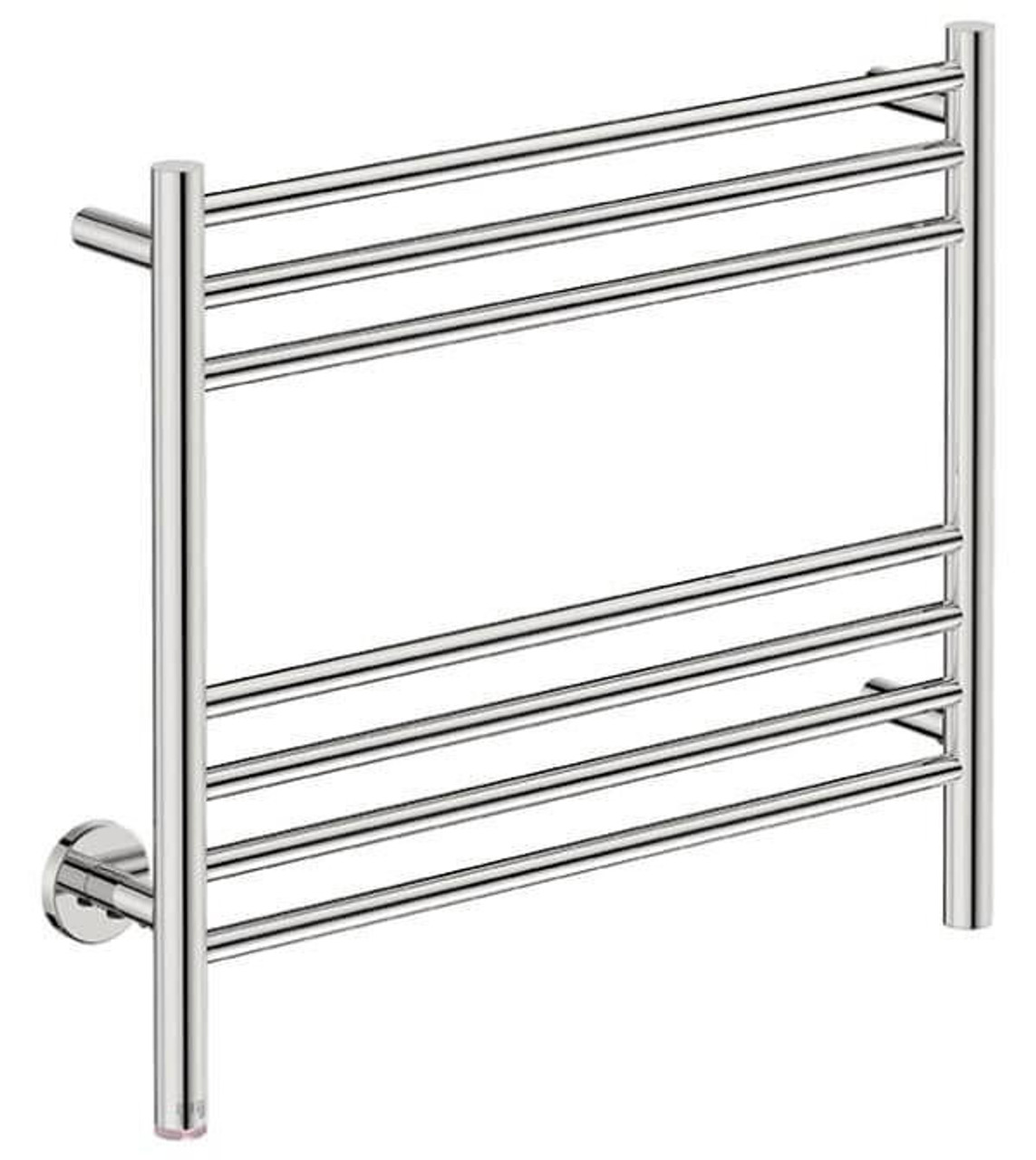357028 Bathroom Butler Natural 7 Bar 650mm Straight Heated Towel Rail with PTSelect Switch Polished Stainless Steel NAT07231-PTS-POLS