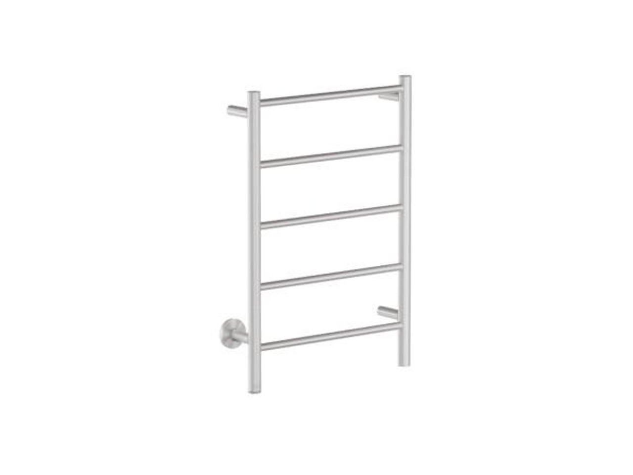 357021 Bathroom Butler Natural 5 Bar 500mm Straight Heated Towel Rail with PTSelect Switch Brushed Nickel PVD NAT05221-PTS-FBNK