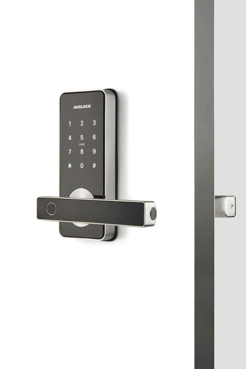 Auslock Handy Series Fingerprint Smart Door Lock Silver - 11B