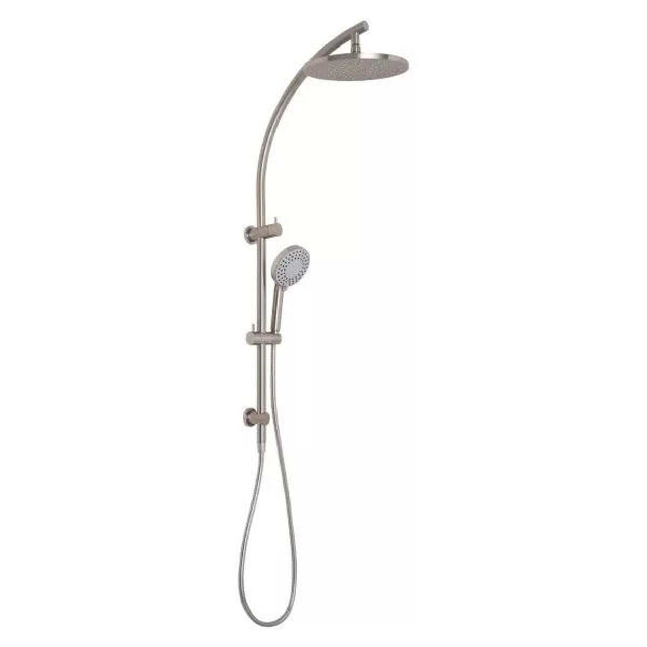 Phoenix Tapware Phoenix Vivid Twin Shower Brushed Nickel V726 BN