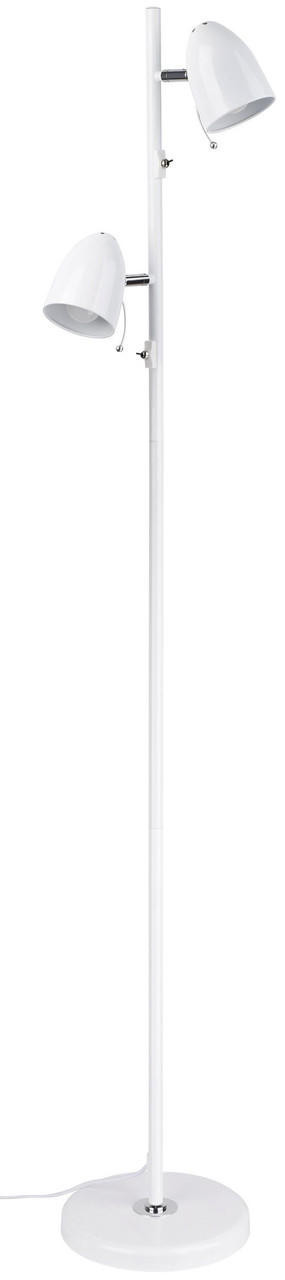 Eglo LARA 2 LIGHT FLOORSTAND WHITE AND CHROME 205284N