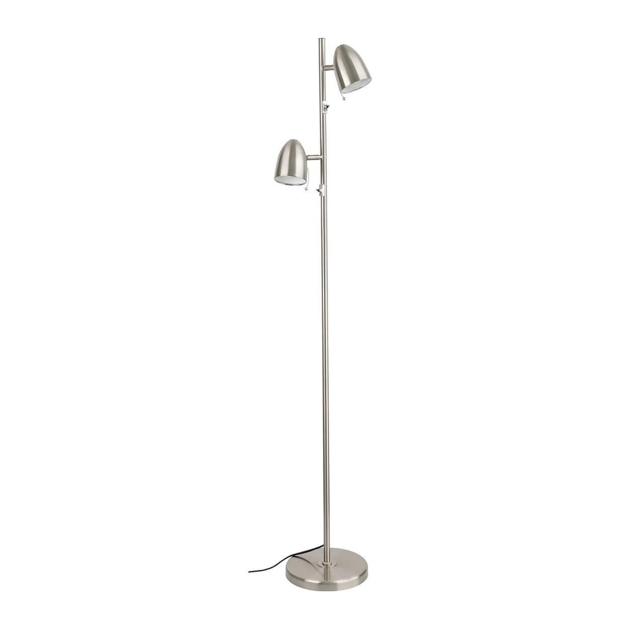  Eglo Lara Adjustable Satin Nickel Floor Lamp 