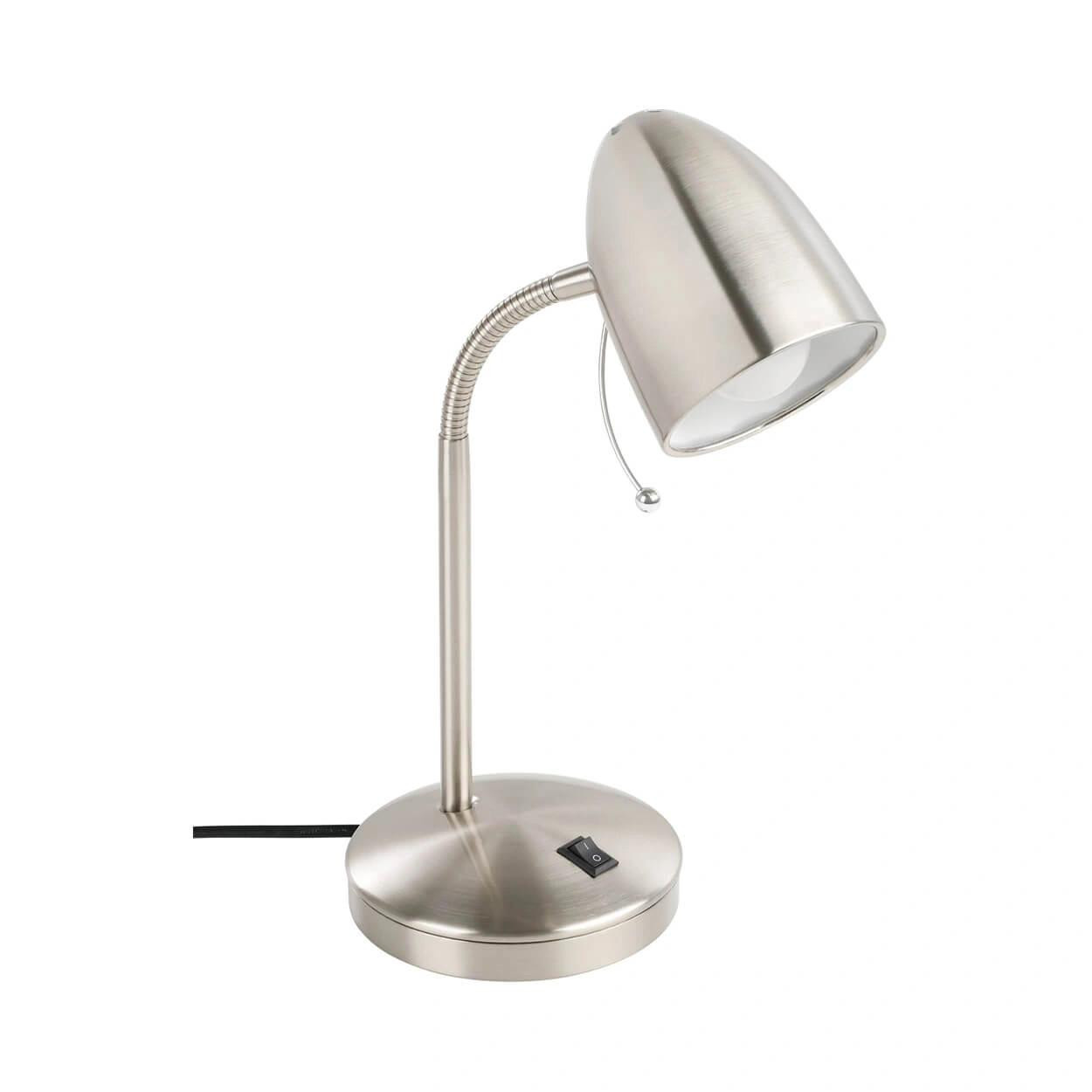  Eglo Lara Adjustable Table Lamp in Satin Nickel 