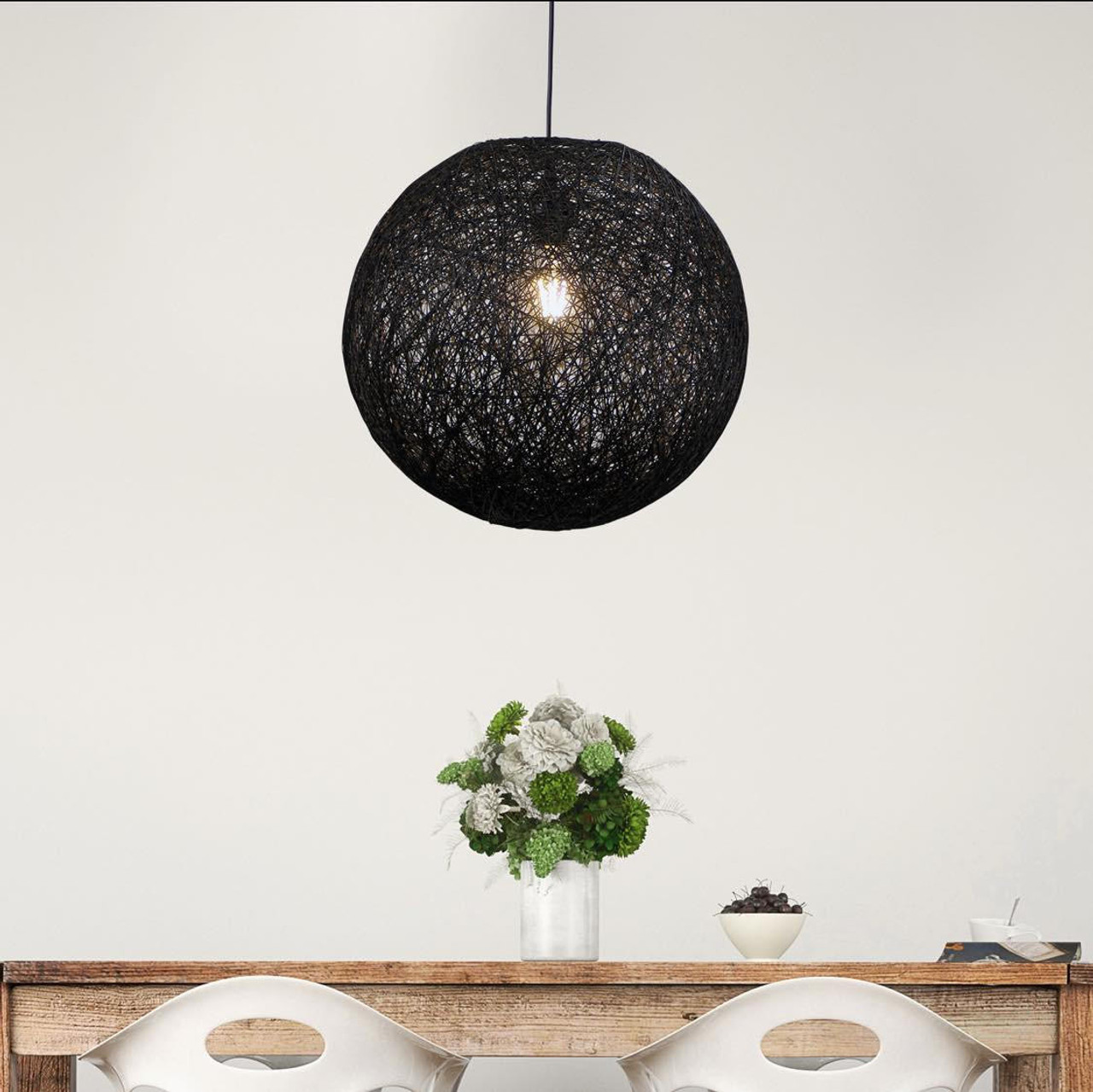 Oriel Kono 30 pendant Black D300 S1800 OL64230BK