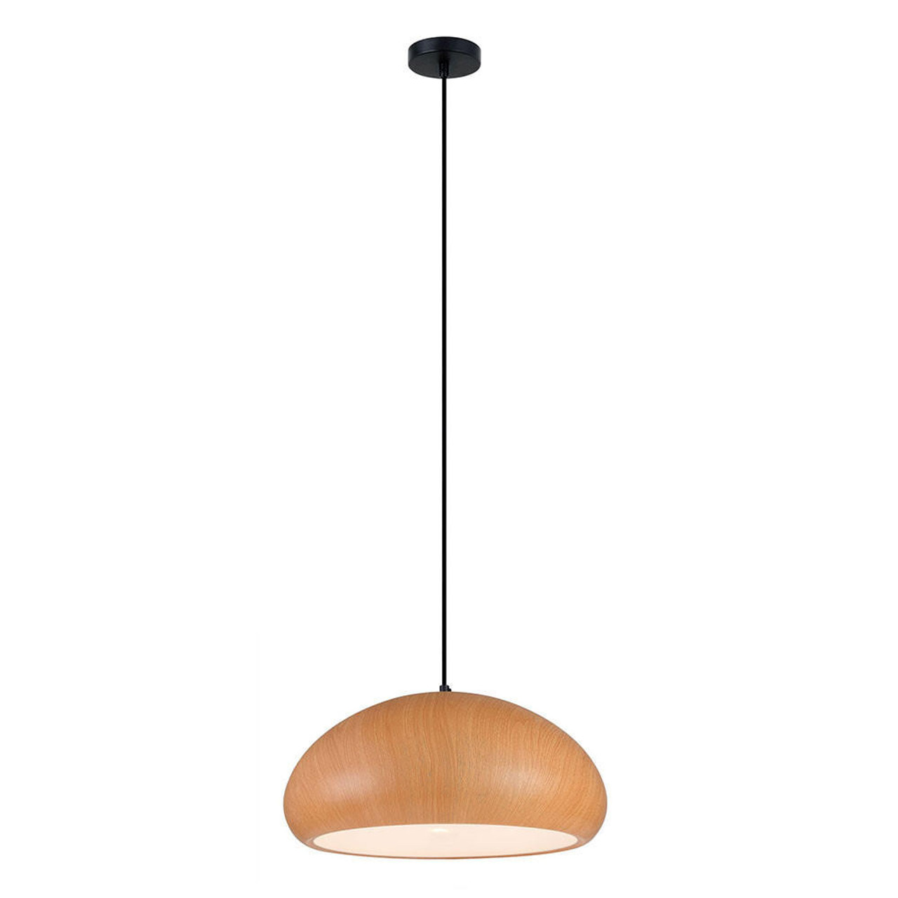 CLA Ligna Pendant Light in Dome Shape Cherry Golden Oak LIGNA08