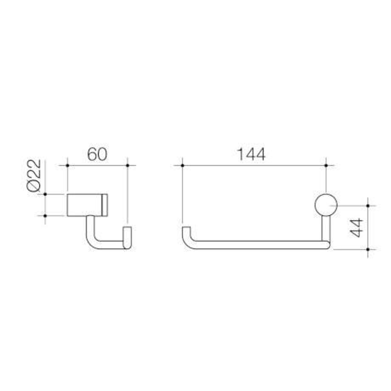 Caroma Titan Toilet Roll Holder (Stainless Steel) 99103SS