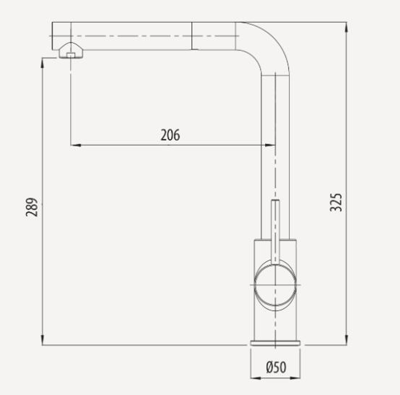 Oliveri VENICE  VE570BN-P PULL OUT  R/ANGLE