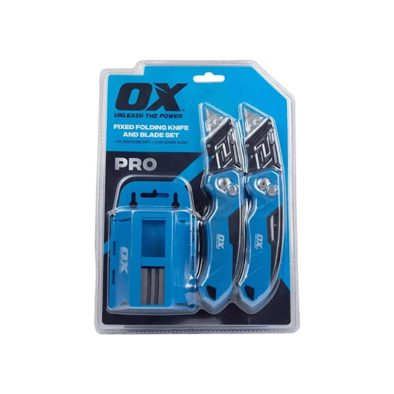 OX Tools OX Pro Fixed Folding Knife & Blade Set 2 Piece OX-P223201 
